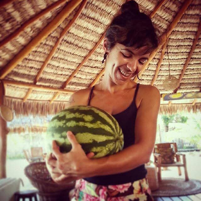 Nathalia Borghi na pousada